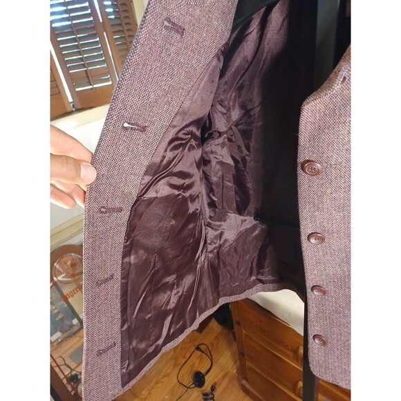 Pendleton 100% Virgin Wool Jacket 12 Military Uillity Pocket Lined Button Blazer - Picture 5 of 9